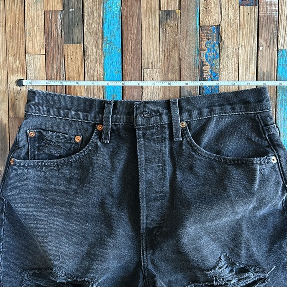 RE/DONE Black high waist Shorts Sz 29 *NWOT** - Picture 10 of 11